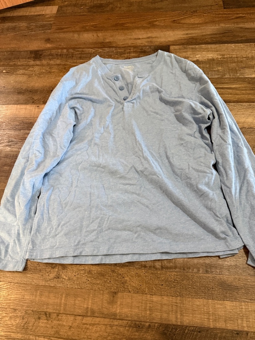 Old Navy Light Blue Long-Sleeve Henley